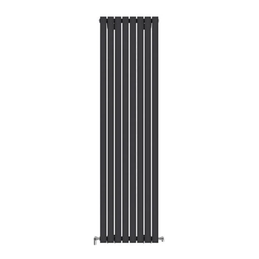 Трубчастый радиатор Ideale Jolanda 1 колонна 8 секций 1800x472 черный матовый- Фото 1