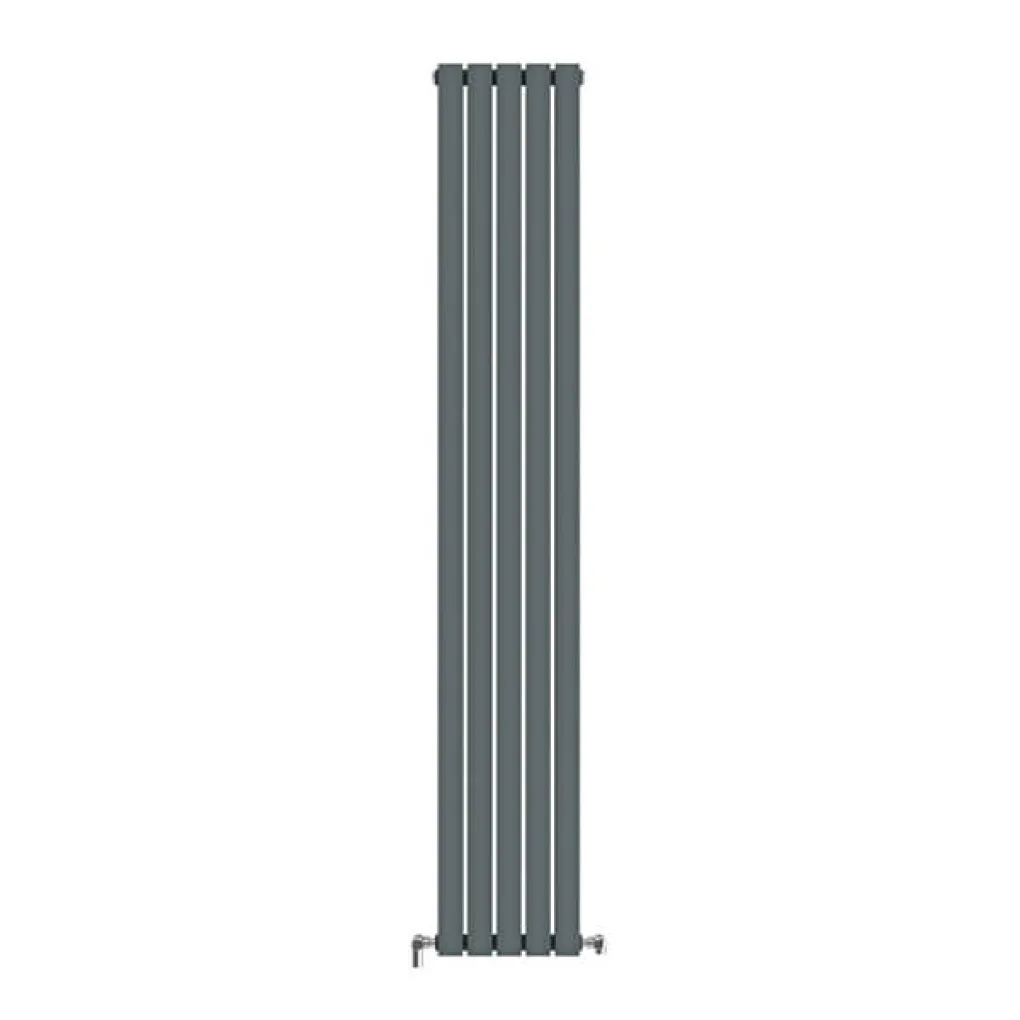 Трубчастий радіатор Ideale Jolanda 2 колони 5 секцій 1800x295 антрацит- Фото 1