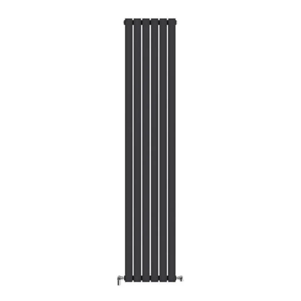 Трубчастий радіатор Ideale Jolanda 2 колони 6 секцій 1800x354 чорний матовий- Фото 1