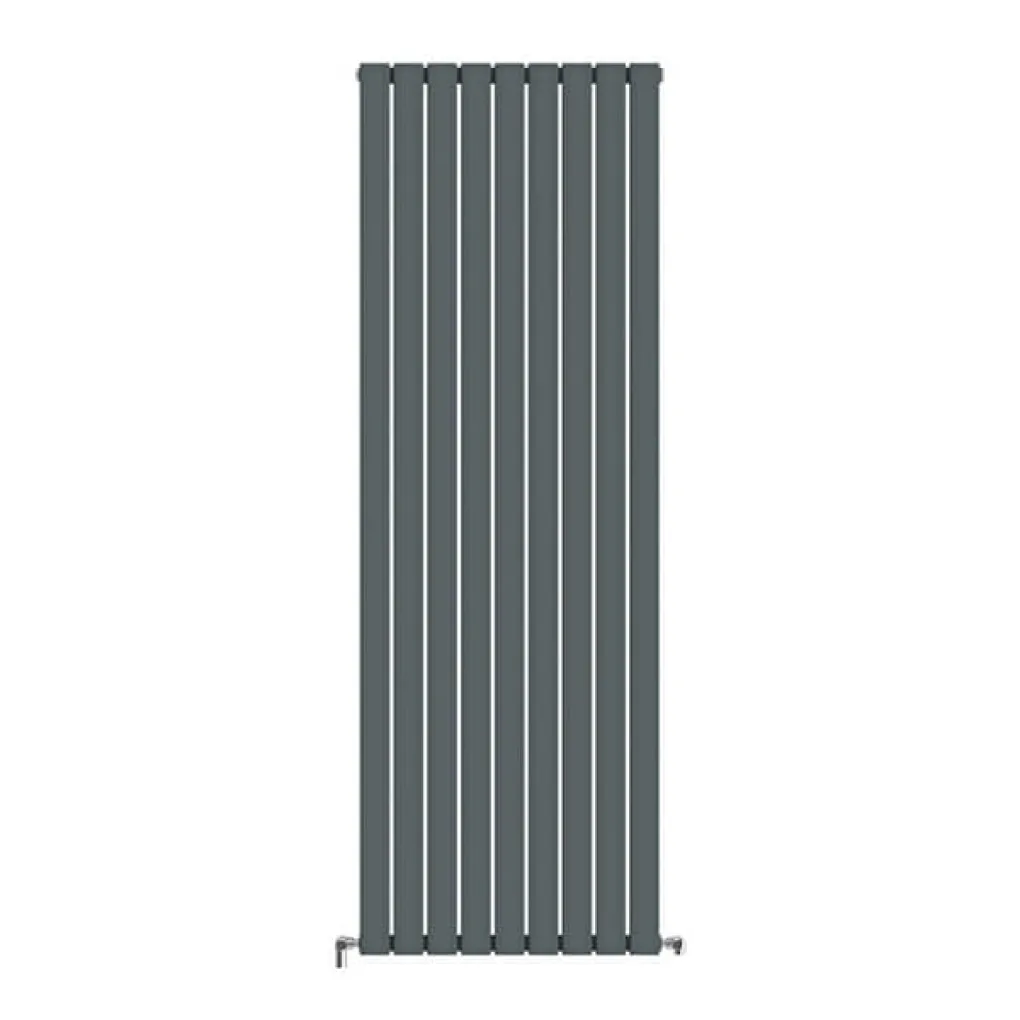 Трубчастий радіатор Ideale Vittoria 1 колона 9 секцій 1800x612 антрацит- Фото 1