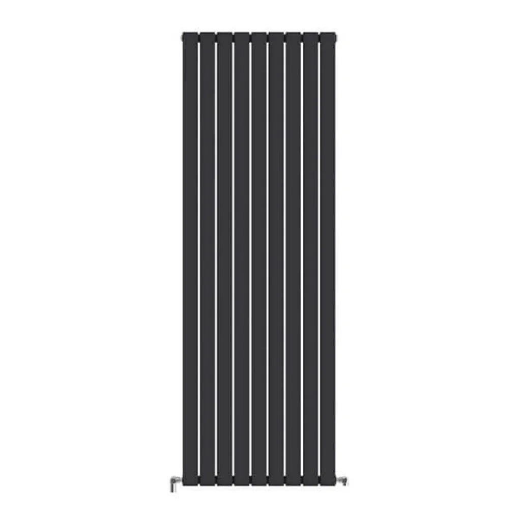 Трубчастий радіатор Ideale Vittoria 1 колона 9 секцій 1800x612 чорний матовий- Фото 1
