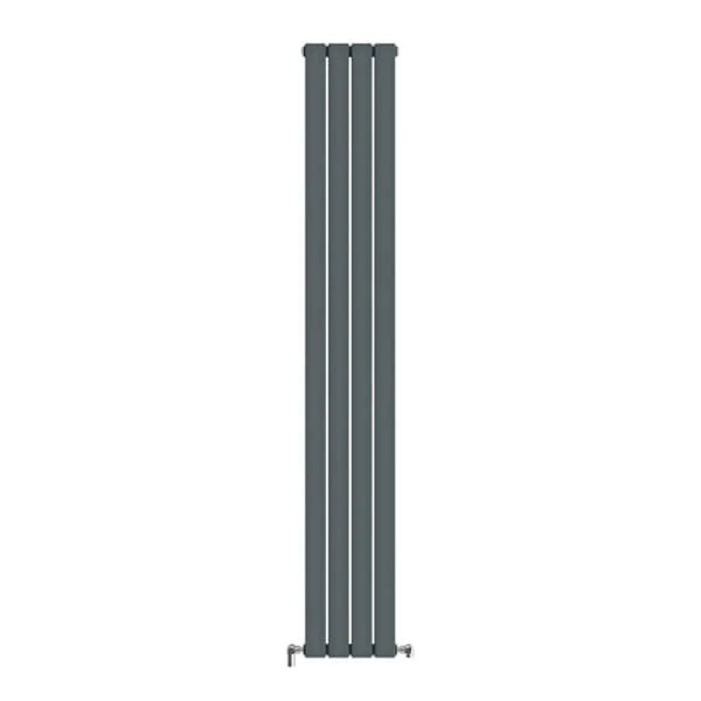 Трубчастий радіатор Ideale Vittoria 2 колони 4 секції 1800x272 антрацит- Фото 1