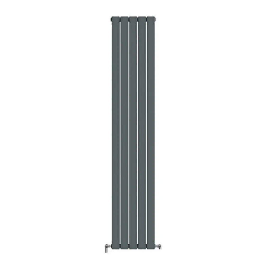 Трубчастий радіатор Ideale Vittoria 2 колони 5 секцій 1800x340 антрацит- Фото 1