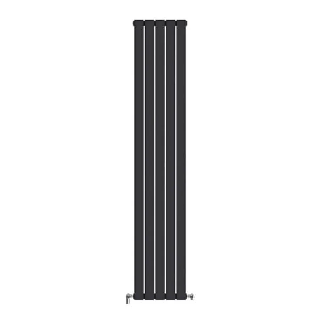 Трубчастий радіатор Ideale Vittoria 2 колони 5 секцій 1800x340 чорний матовий- Фото 1