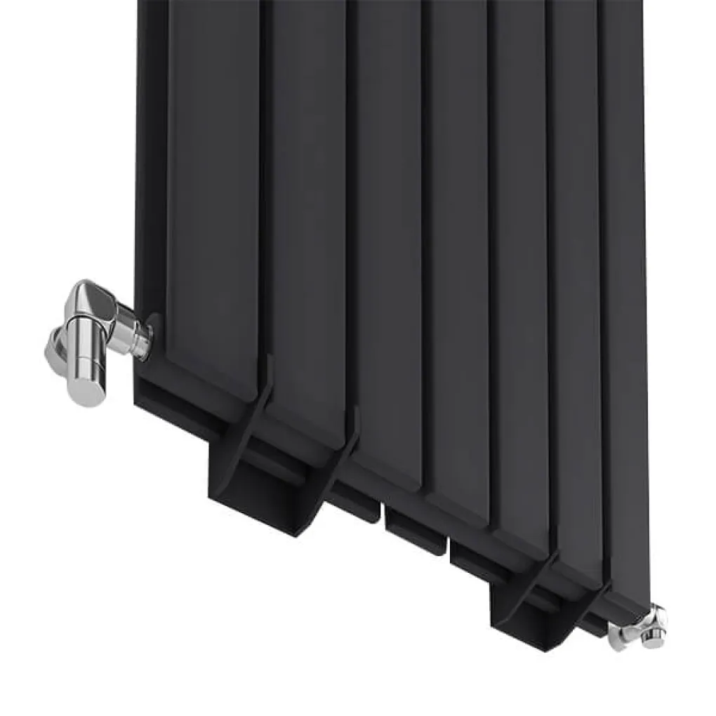 Трубчастый радиатор Ideale Vittoria 2 колонны 7 секций 1800x476 черный матовый- Фото 3