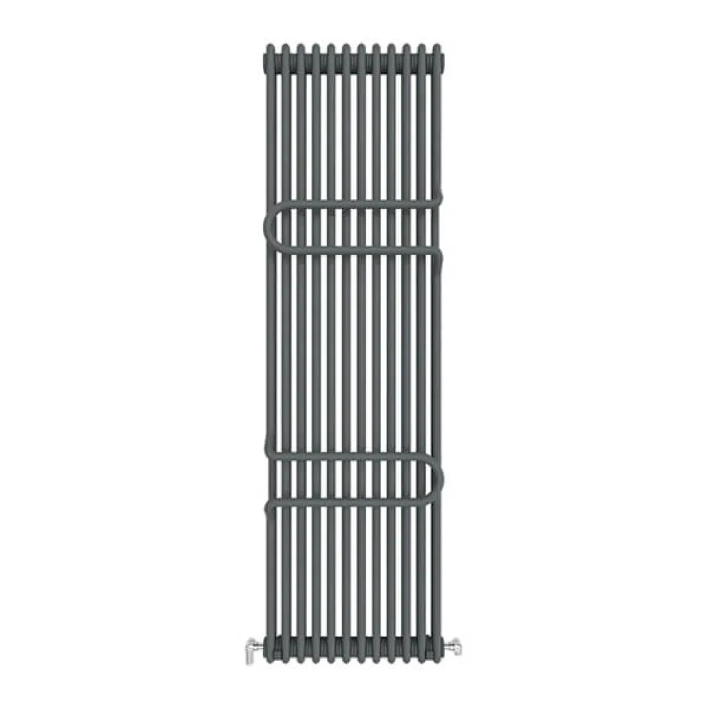 Трубчастый радиатор Ideale Zeta 2 колонны 12 секций 1800x548 антрацит- Фото 1