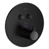 Змішувач для душу Imprese Smart Click круглий, термостат чорний- Фото 1