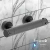 Змішувач для душа з термостатом Imprese Kucera чорний матовий (f03303410AB)- Фото 4