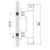 Змішувач для душа з термостатом Imprese Kucera хром (f03303401AB)- Фото 3