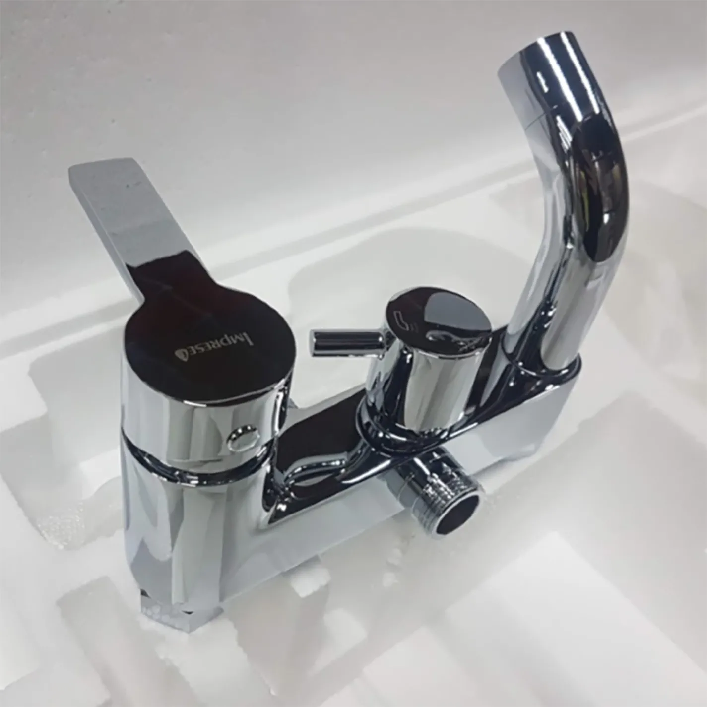 Душова система зі змішувачем для ванни Imprese BILA DESNE, квадратна лійка, хром - Фото 2