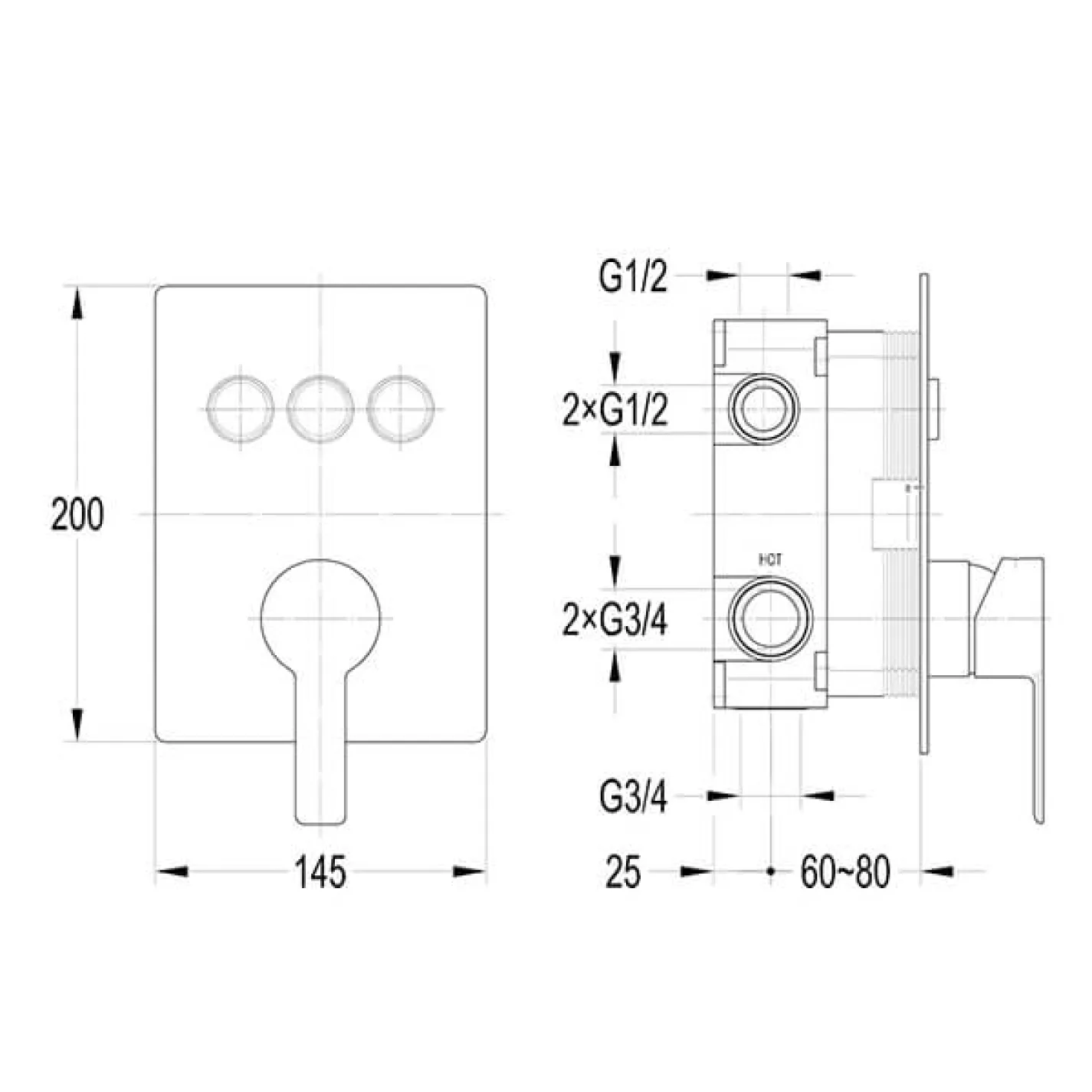 Душова система Imprese SMART CLICK з термостатом - Фото 2