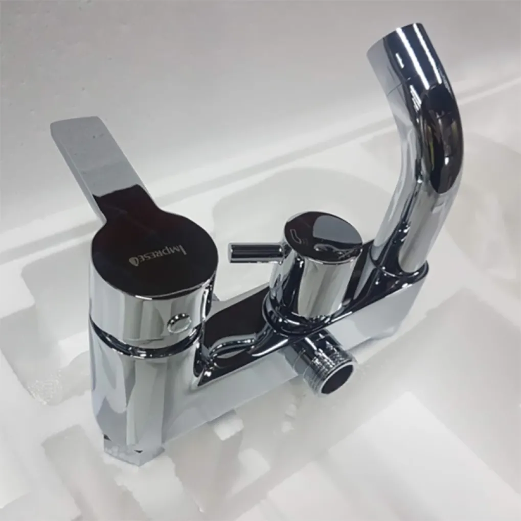 Душевая система со смесителем для ванны Imprese BILA DESNE, квадратная лейка, хром- Фото 3