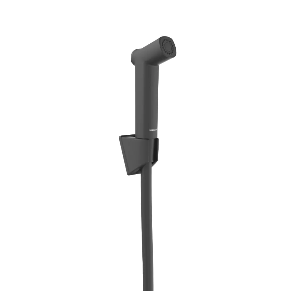 Гарнитур гигиенический с кнопкой Imprese, черный (f03700110BB)- Фото 1