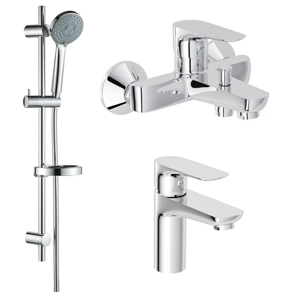 Набір змішувачів Imprese Kit 3в1 хром (kit20080)- Фото 1