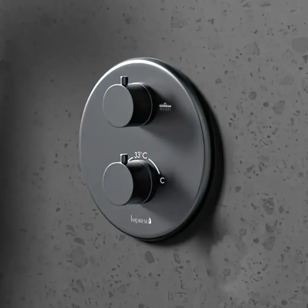 Змішувач прихованого монтажу Imprese Kucera чорний матовий (f04603410AD)- Фото 3
