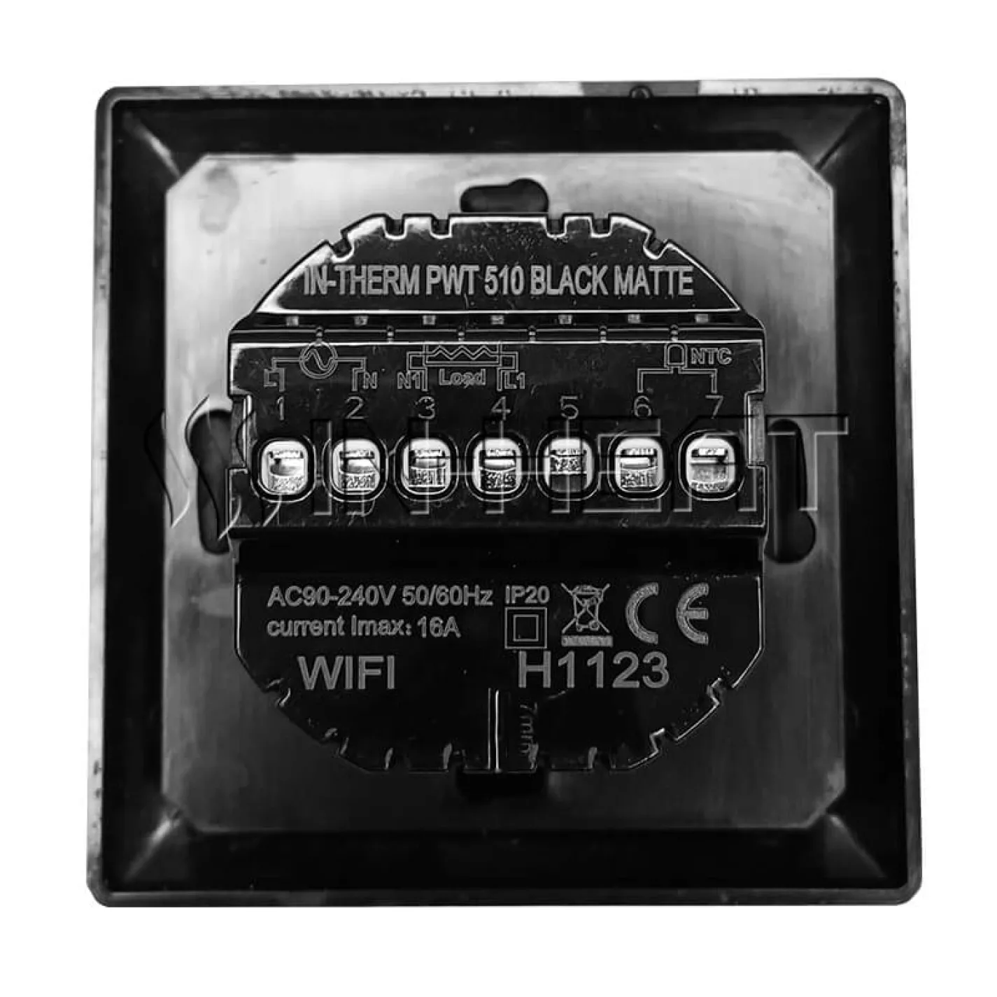 Термостат In-Therm PWT-510 Wi-Fi, черный матовый - Фото 3