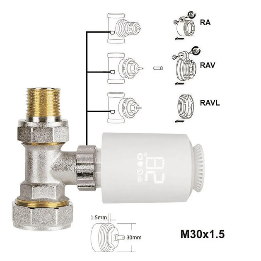 Термоголовка In-Therm ME167 Zigbee/Wi-Fi- Фото 4