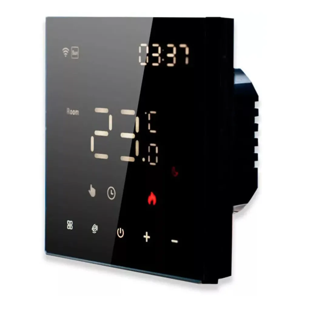 Термостат для теплої підлоги In-Therm PT 082 Black чорний (160920241741)- Фото 2