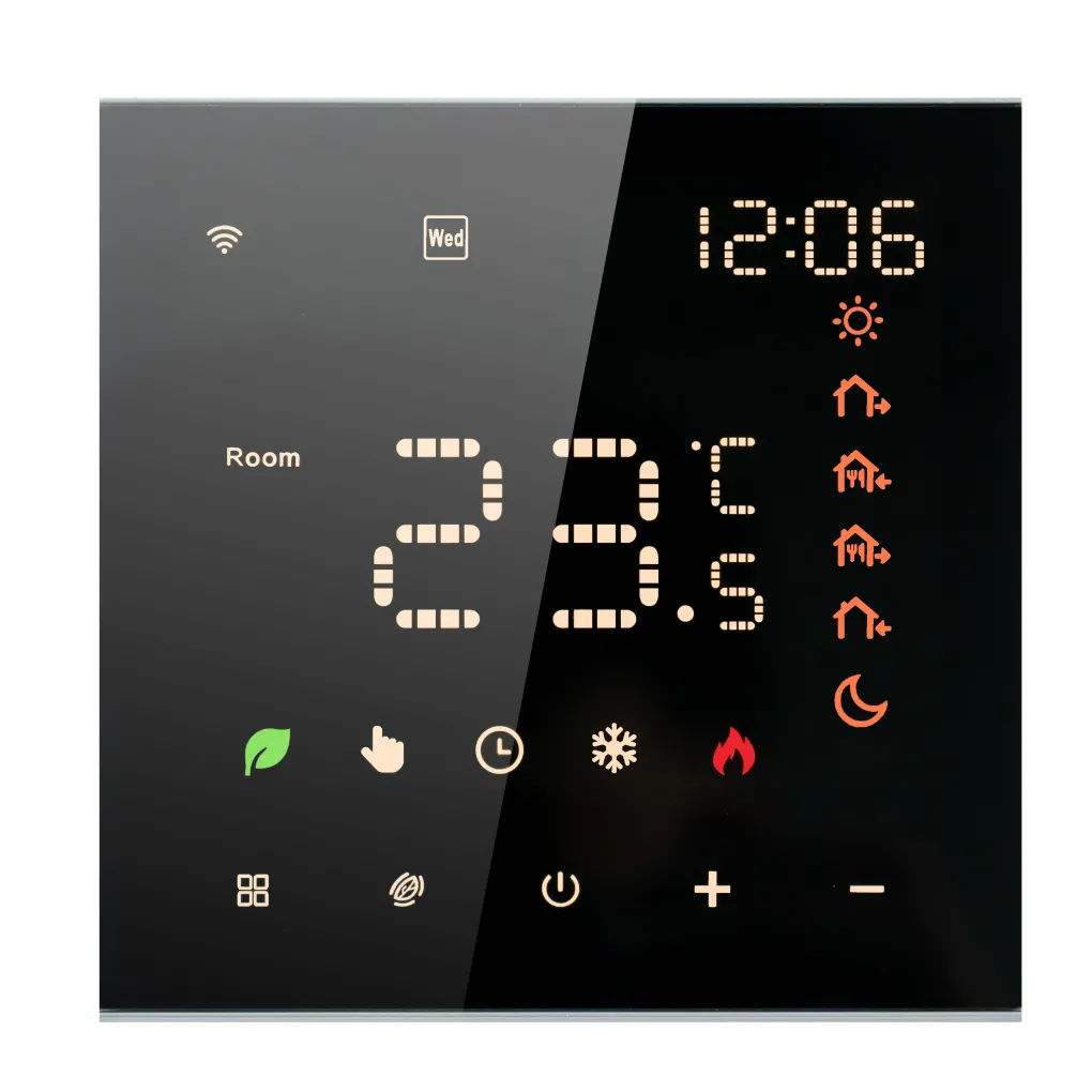 Термостат для теплої підлоги In-Therm PT 082 Black чорний (160920241741)- Фото 1
