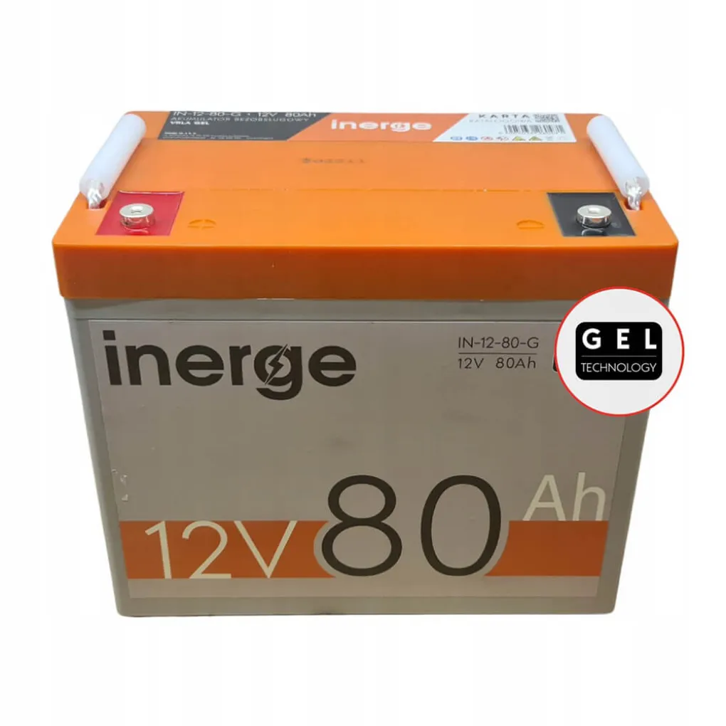 Гелевий акумулятор глибокої розрядки Inerge 12V 80Ah- Фото 2