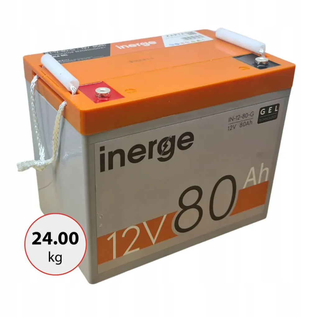 Гелевий акумулятор глибокої розрядки Inerge 12V 80Ah- Фото 4
