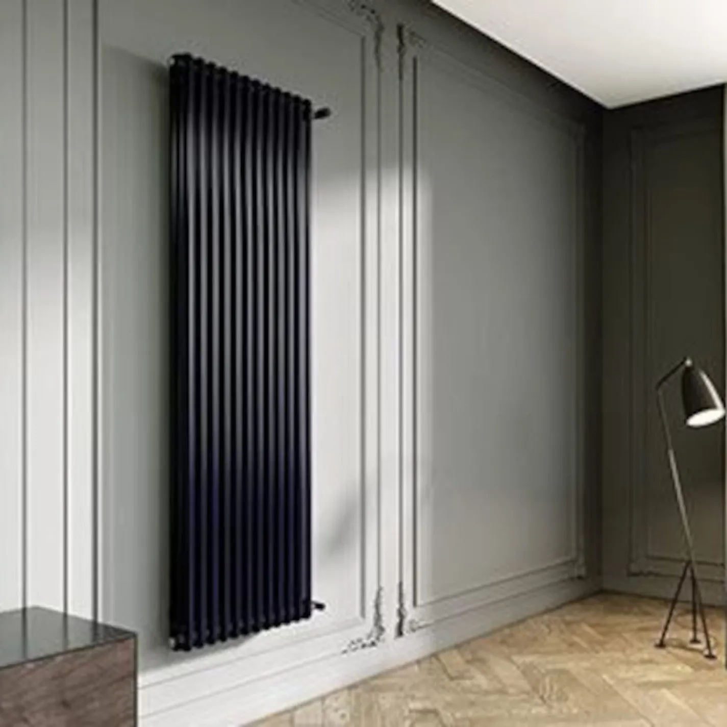 Дизайнерский вертикальный радиатор Irsap Tesi 2 Cod.50 2000x630 Black - Фото 3