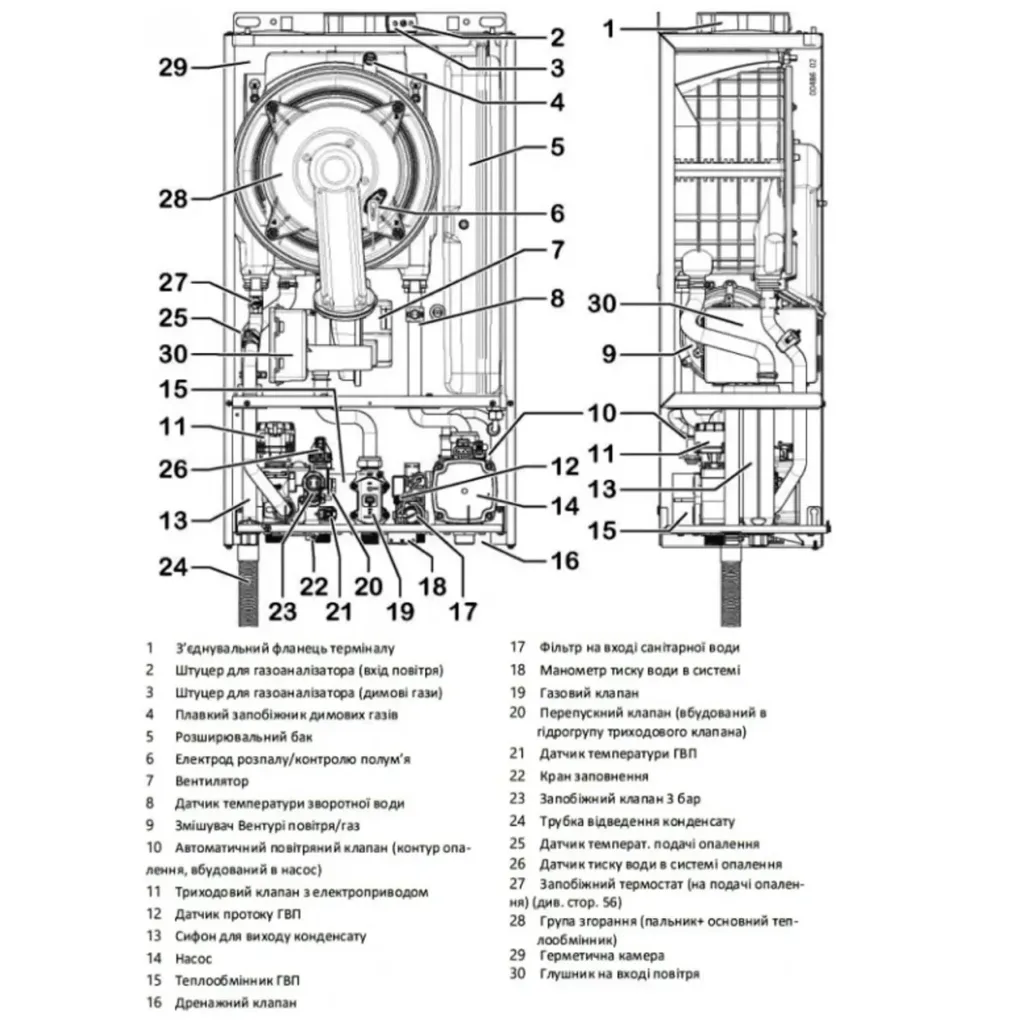 Двухконтурный газовый котел Italtherm SMART 25 K (301021952)- Фото 4
