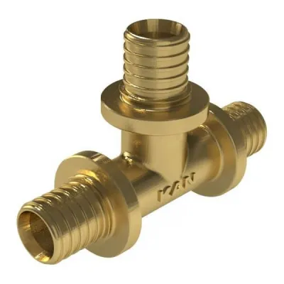 Тройник латунный с трубкой KAN-therm UltraLine 20