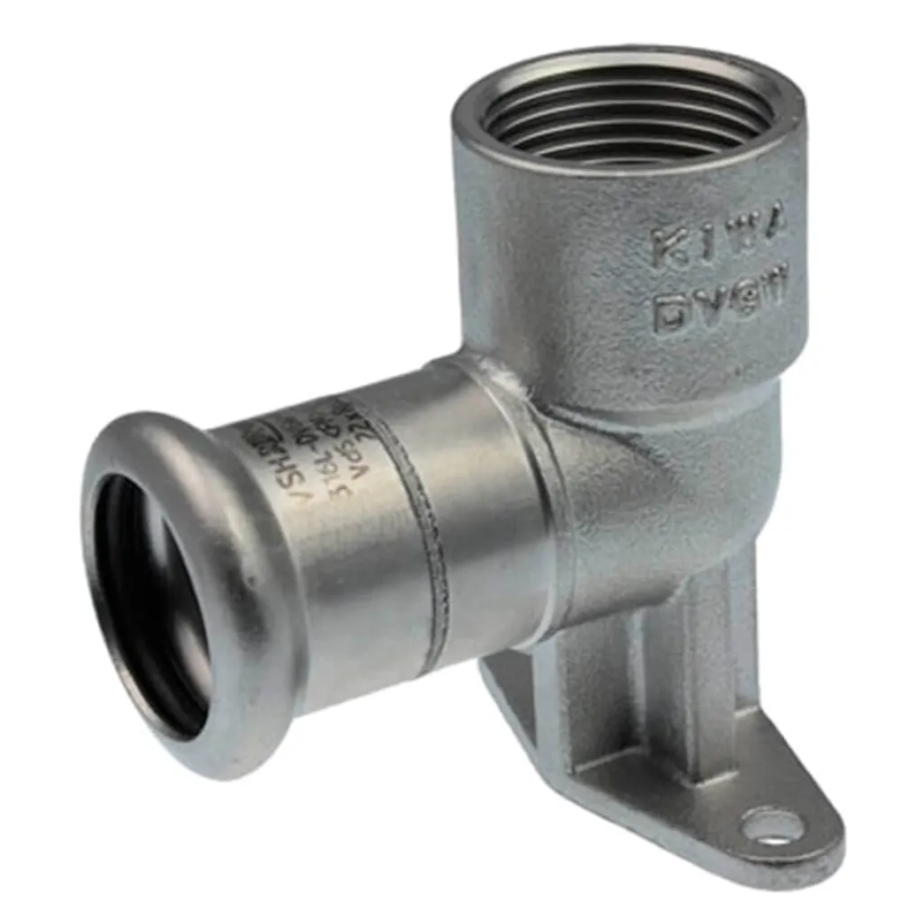 Коліно фіксоване з вушками довге KAN-therm Inox 15 x 1/2" (1609285004)
