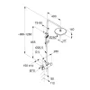 Душевой гарнитур Kludi Freshline 1S черный мат (678703900)- Фото 2