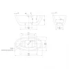 Ванна акрилова Knief Loom XS 170х85 з щілинним переливом- Фото 3