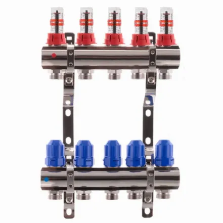 Колектор для теплої підлоги Koer 5 виходів 1х 3/4 (євроконус у компл.)