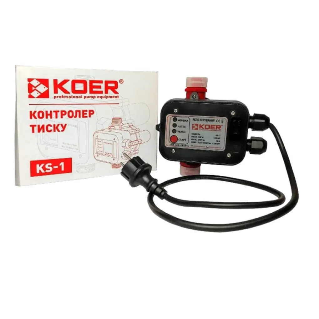 Електронний контролер тиску для насоса KOER 1.1 кВт IP65 KS-1 (KP2782)- Фото 4