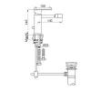 Змішувач для біде Kohlman Nexen Chrome QB130U- Фото 4