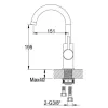 Смеситель для кухни Kohlman Axel Black QB150AB- Фото 3
