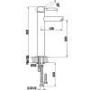 Змішувач для раковини Kohlman Roxin чорний (QB170RB)- Фото 3
