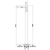 Смеситель для ванны Kohlman Experience Brushed Gold QF1165EGDB- Фото 2