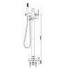 Смеситель для ванны Kohlman Experience Brushed Gold QF1165EGDB- Фото 3
