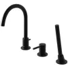 Змішувач на борт ванни Kohlman Roxin Black QB241RB- Фото 1