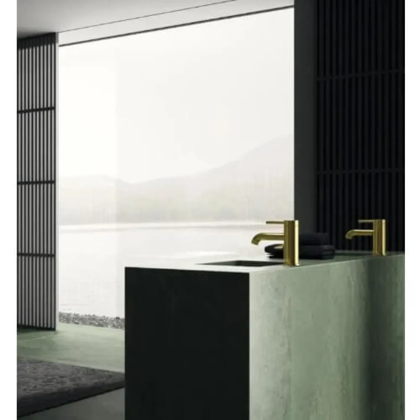 Змішувач для раковини Kohlman Axel Gold QB100AGD - Фото 1