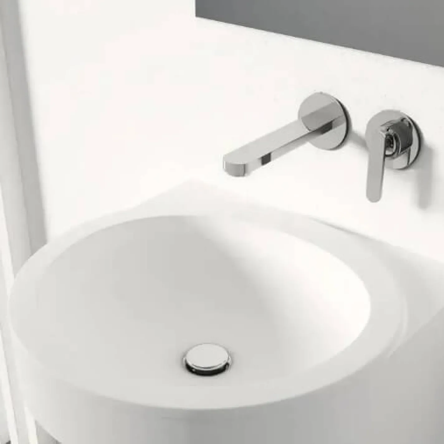 Змішувач для раковини Kohlman Boxine хром + BOX прихованого монтажу (QW180B) - Фото 1
