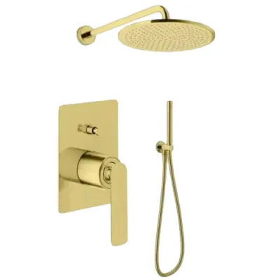 Душова система Kohlman EXPERIENCE 30 GOLD + BOX прихований монтаж (QW210EGDR30)