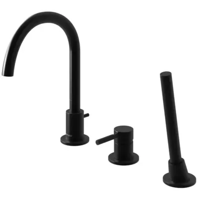 Змішувач на борт ванни Kohlman Roxin Black QB241RB