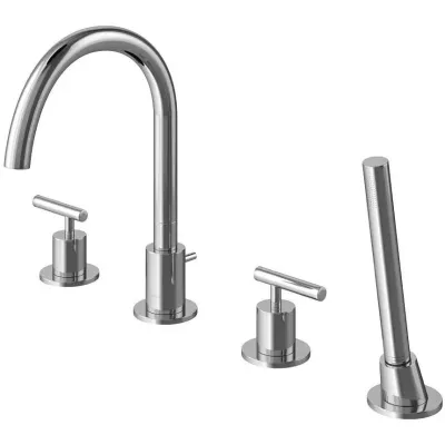 Змішувач на борт ванни Kohlman Roxin Chrome QB240R