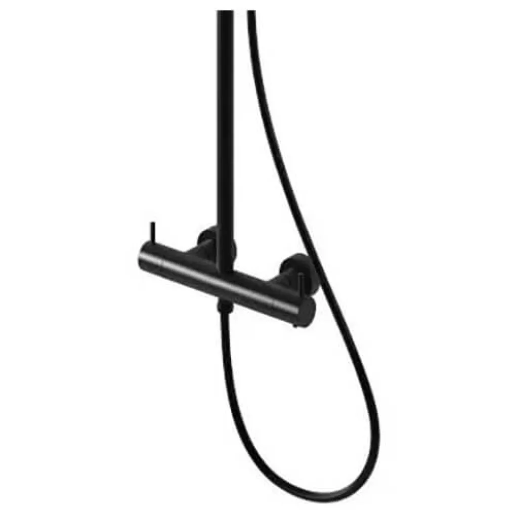 Душовий гарнітур Kohlman Axel BLACK з термостатом (QW273AB)- Фото 4