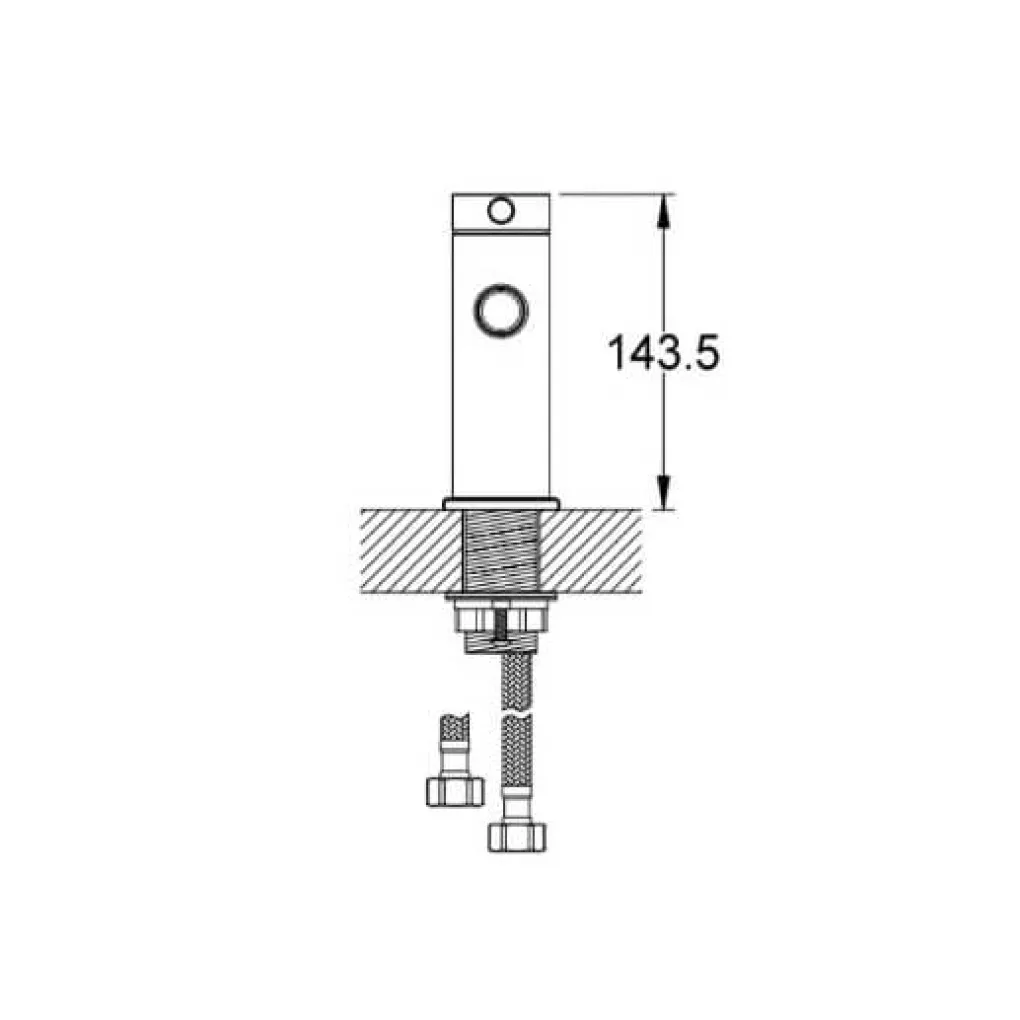 Змішувач для біде Kohlman Axel Black QB130AB- Фото 3