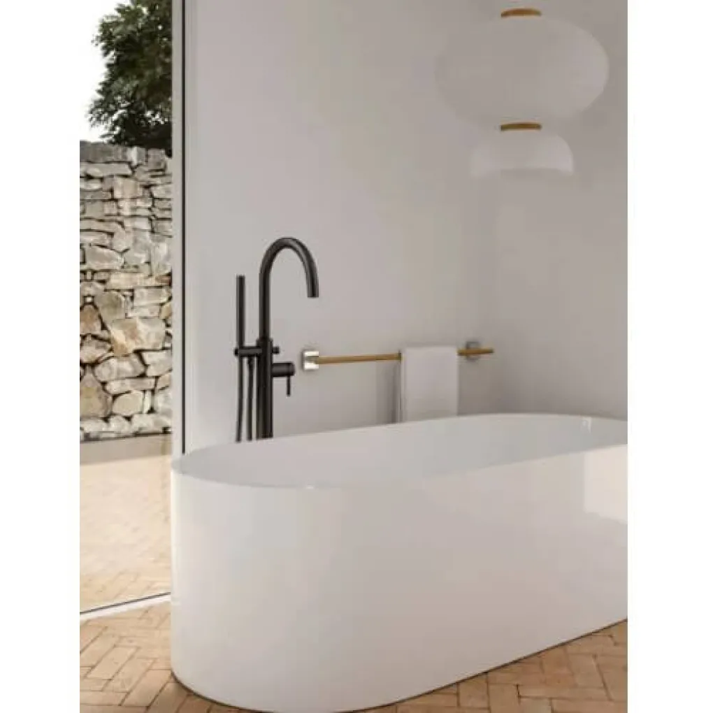 Смеситель для ванны Kohlman Roxin Black QF1165RB- Фото 2