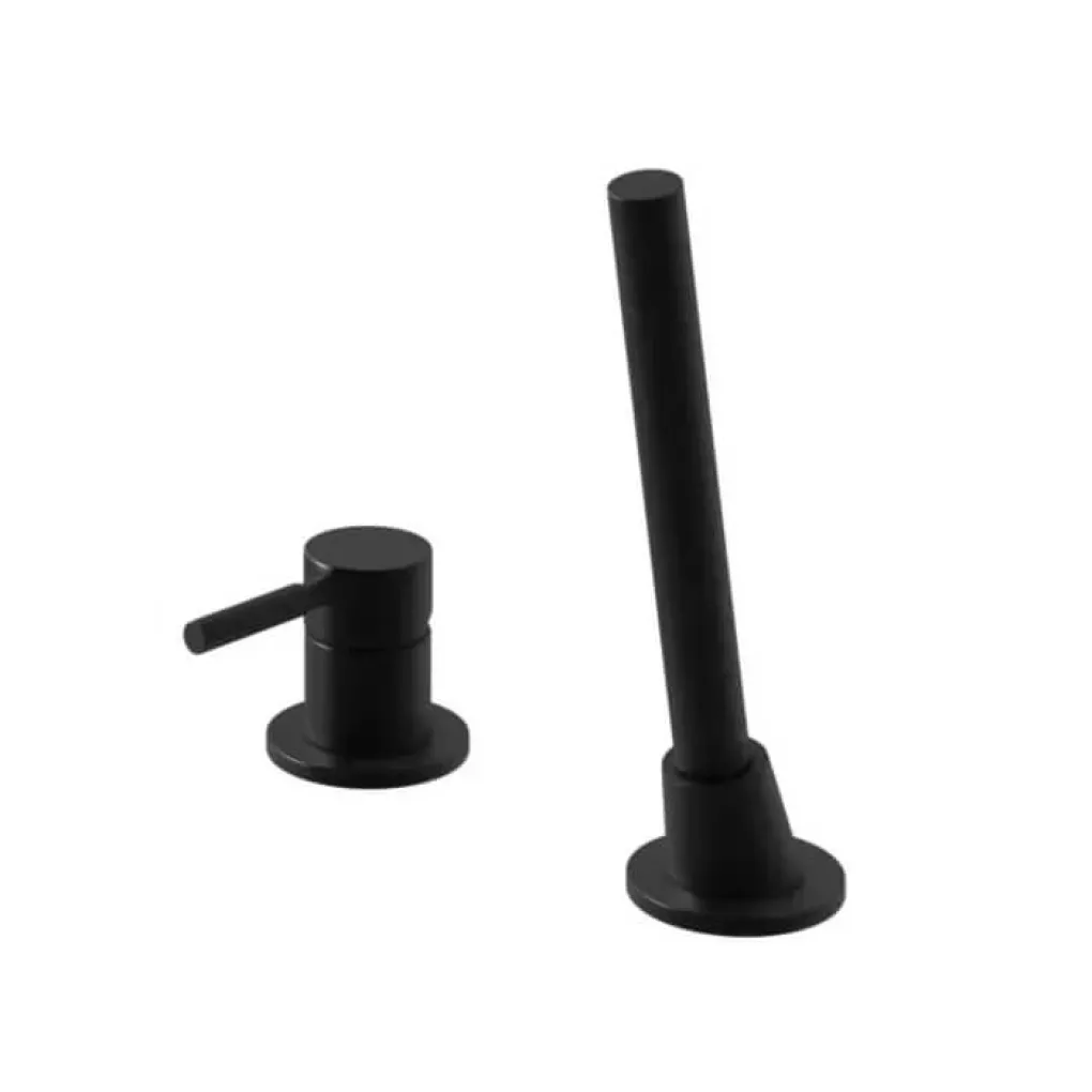 Змішувач на борт ванни Kohlman Roxin Black QB241RB- Фото 4
