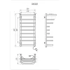 Электрический полотенцесушитель Kosserr Канна 500x900 П черный- Фото 4