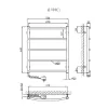 Электрический полотенцесушитель Kosser Трапеция 600x500/5 ЕL- Фото 2